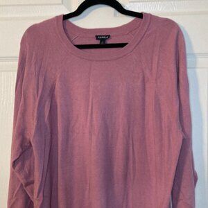 Torrid "Super Soft Plush" Pink Crewneck Sweater - Size 1 - Very Good Condition